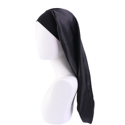 The Happy Neighbor Extra-Long Satin Bonnet for Locs & Braids