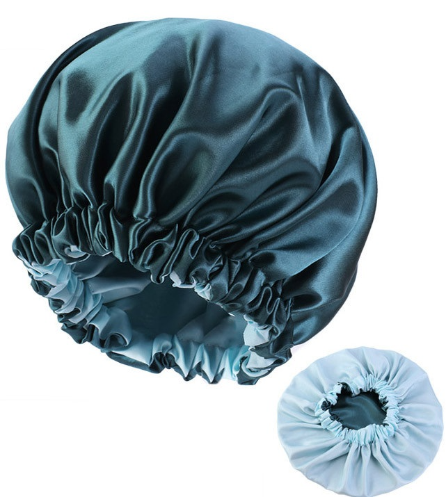 The Happy Neighbor Adjustable Double-Layer Satin Bonnet