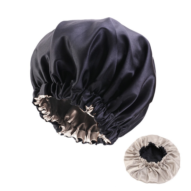 The Happy Neighbor Adjustable Double-Layer Satin Bonnet
