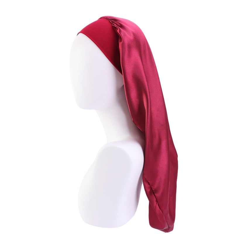 The Happy Neighbor Extra-Long Satin Bonnet for Locs & Braids
