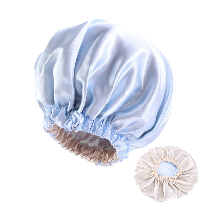 The Happy Neighbor Adjustable Double-Layer Satin Bonnet