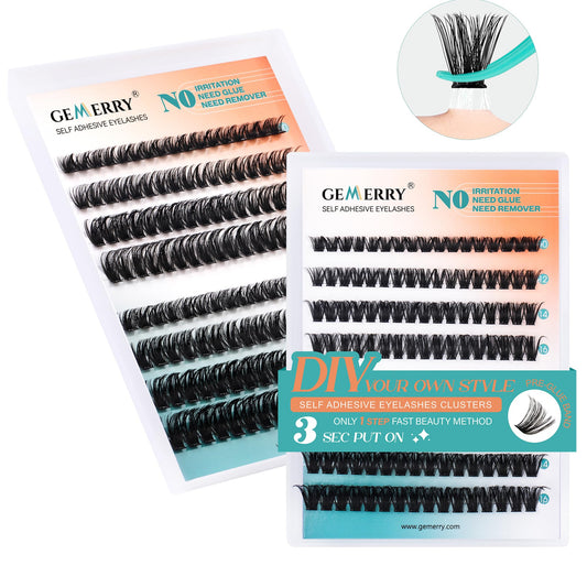 Self-Adhesive Press-On Lash Clusters — Beginner Kit (GEMERRY)