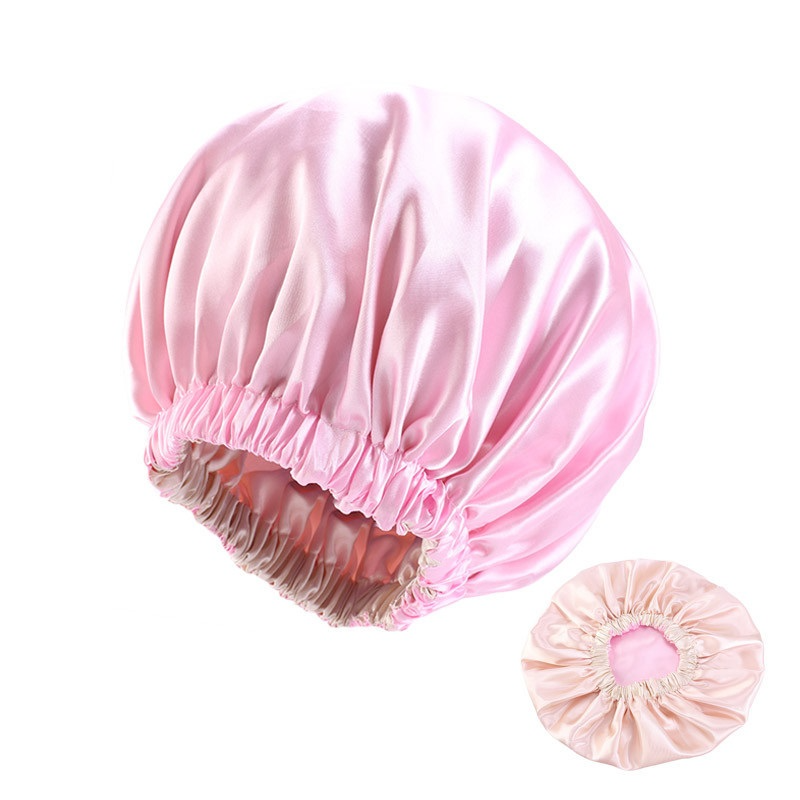 The Happy Neighbor Adjustable Double-Layer Satin Bonnet