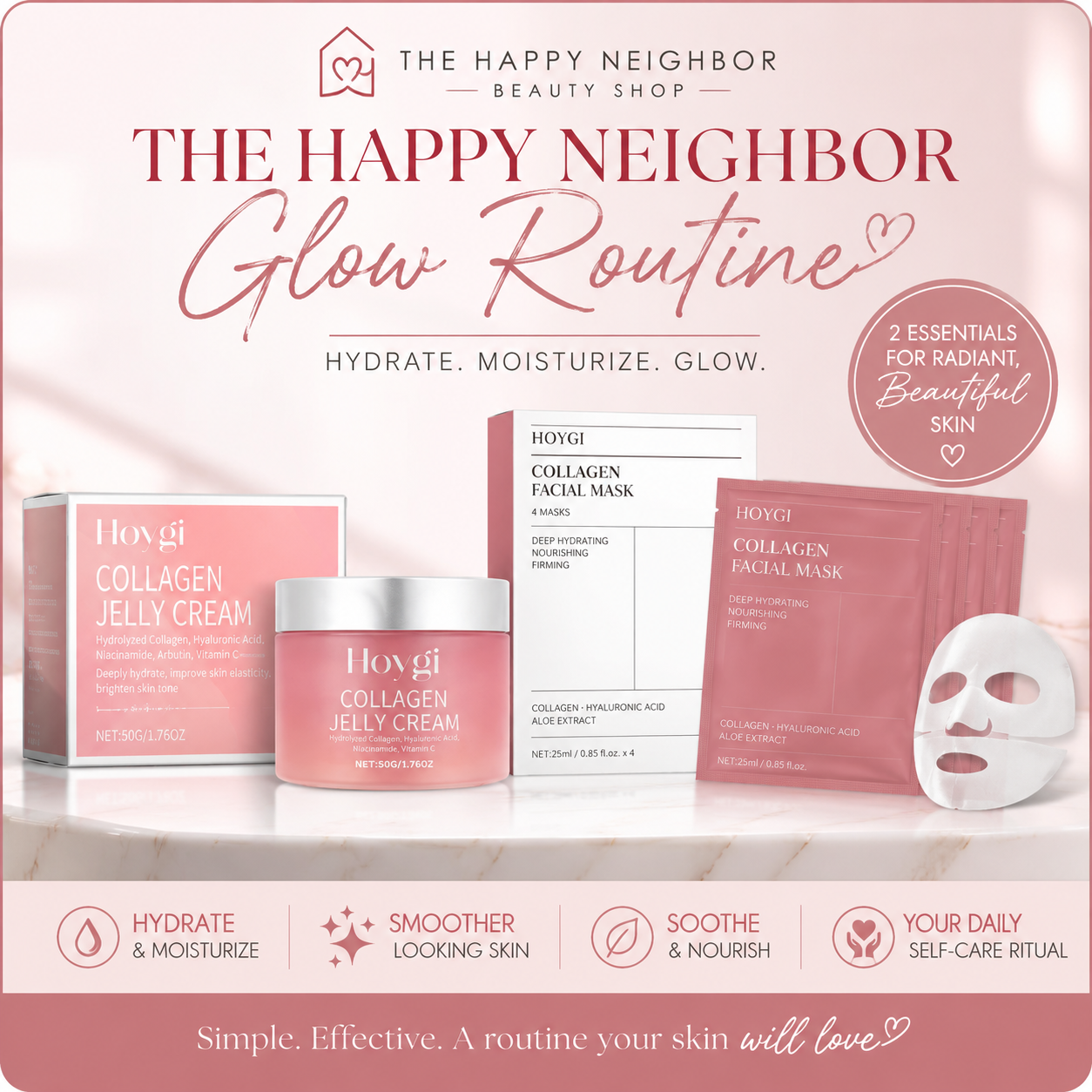 The Happy Neighbor Glow Routine