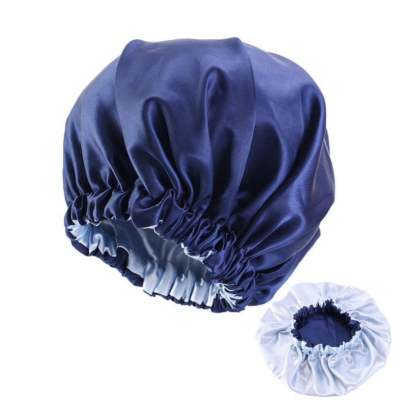The Happy Neighbor Adjustable Double-Layer Satin Bonnet